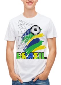 6thCross Brazil T shirt for World Cup 2018
