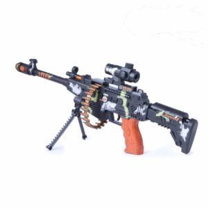 ZEST 4 TOYZ 25" MUSICAL ARMY STYLE TOY GUN FOR KIDS WITH MUSIC, LIGHTS AND LASER LIGHT